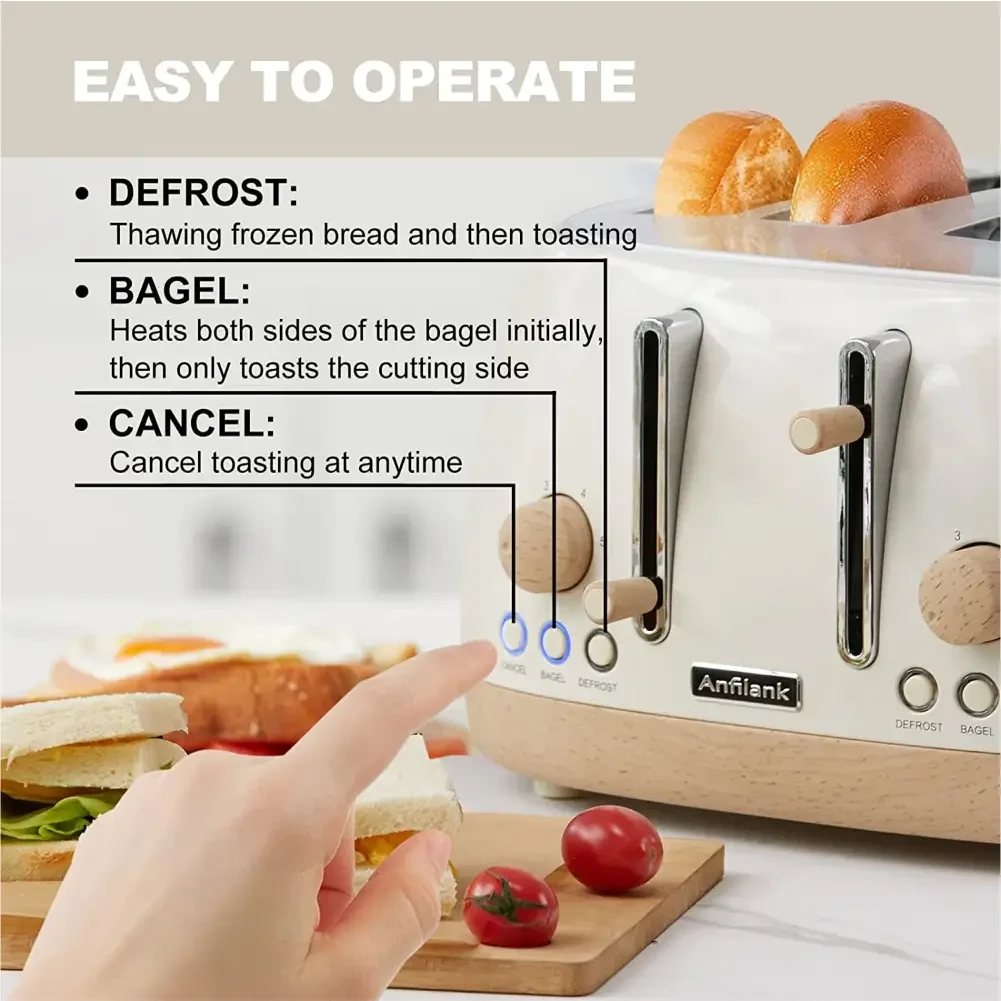 Retro 4-Slice Toaster
