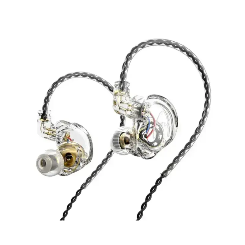 Clear-shell HiFi in-ear monitors with detachable cable