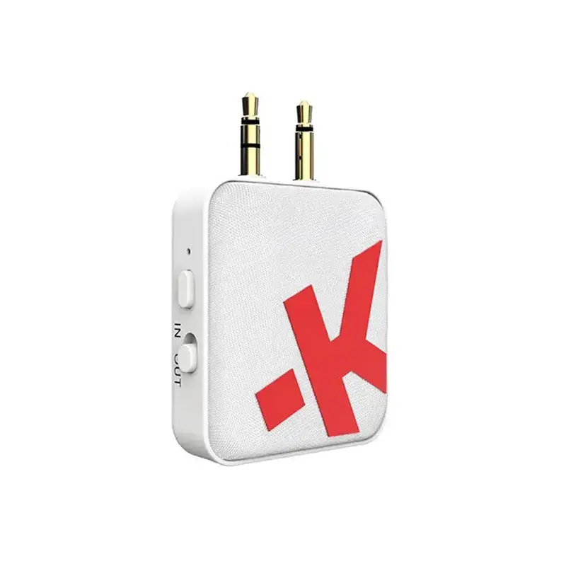 Bluetooth in-flight audio transmitter with dual jack