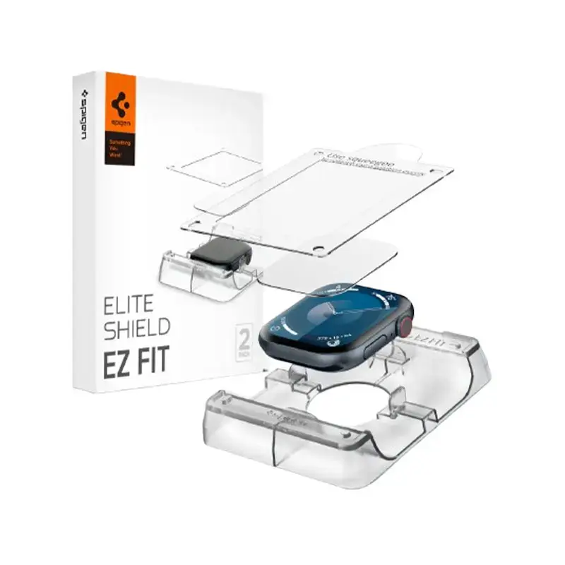 Smartwatch screen protector 2-pack with alignment tray