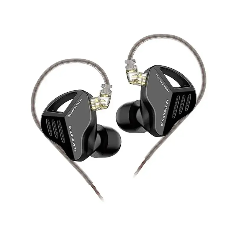 Dual dynamic driver in-ear monitors with zinc-alloy faceplate